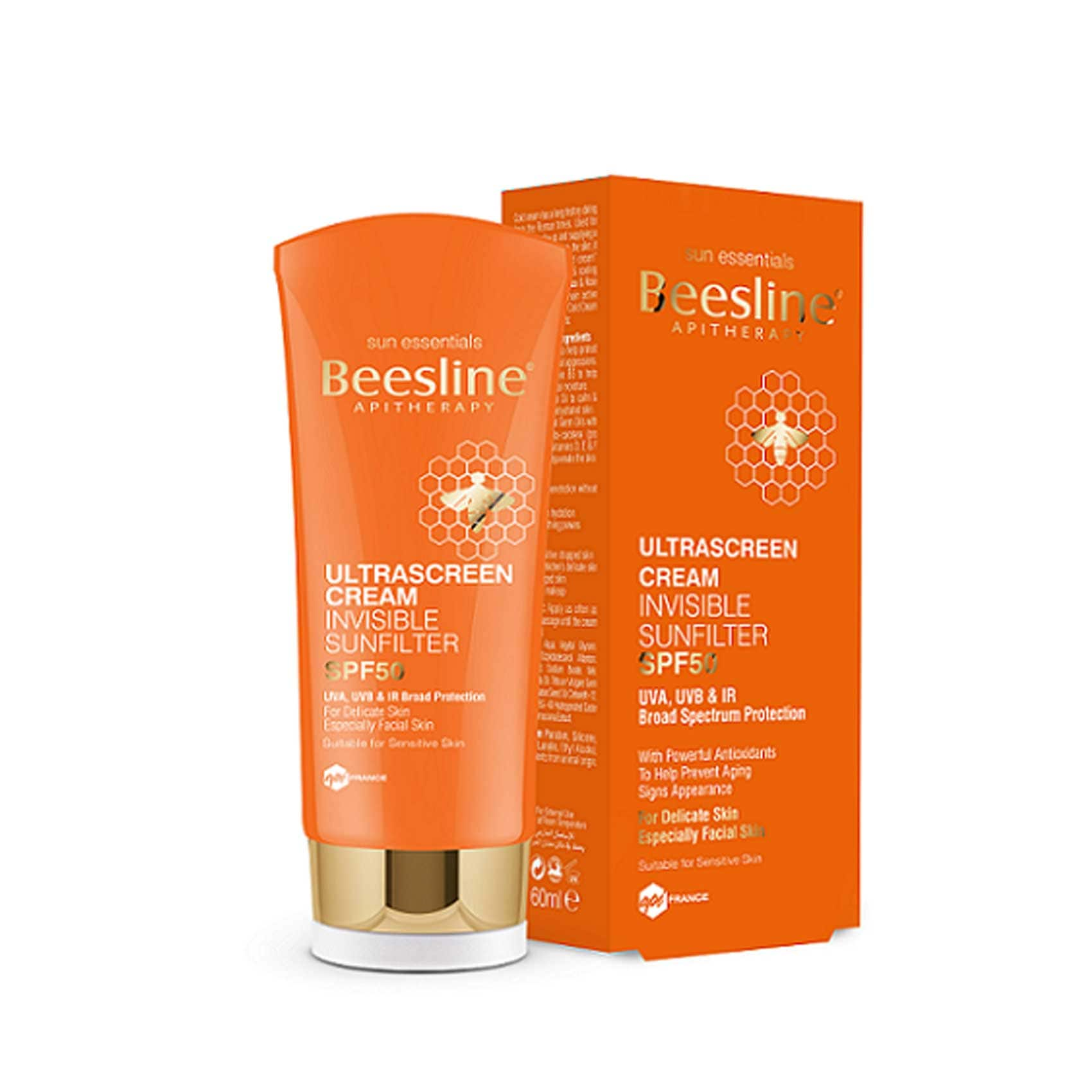 Beesline, Ultrascreen Invisible Sun Cream SPF50 60ml