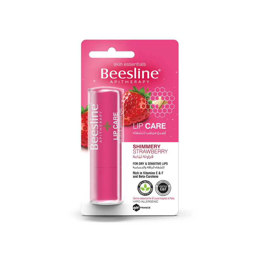 Beesline, Lip Care Shimmery Strawberry 4g