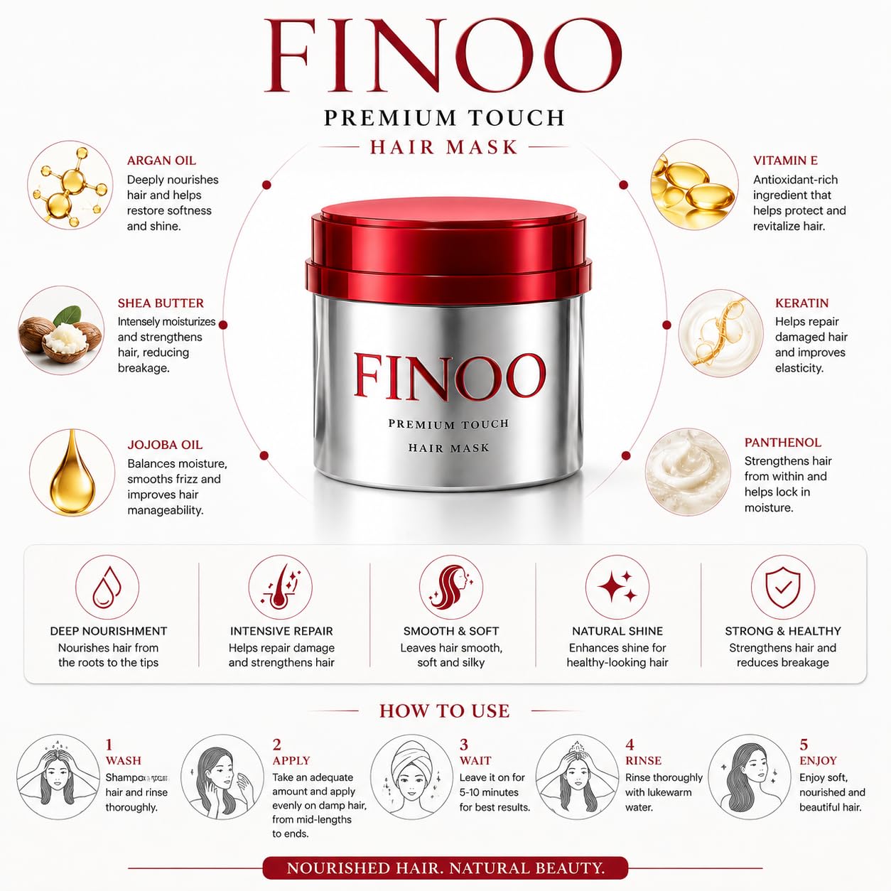 Fino Premium Touch Hair Mask (1x6)