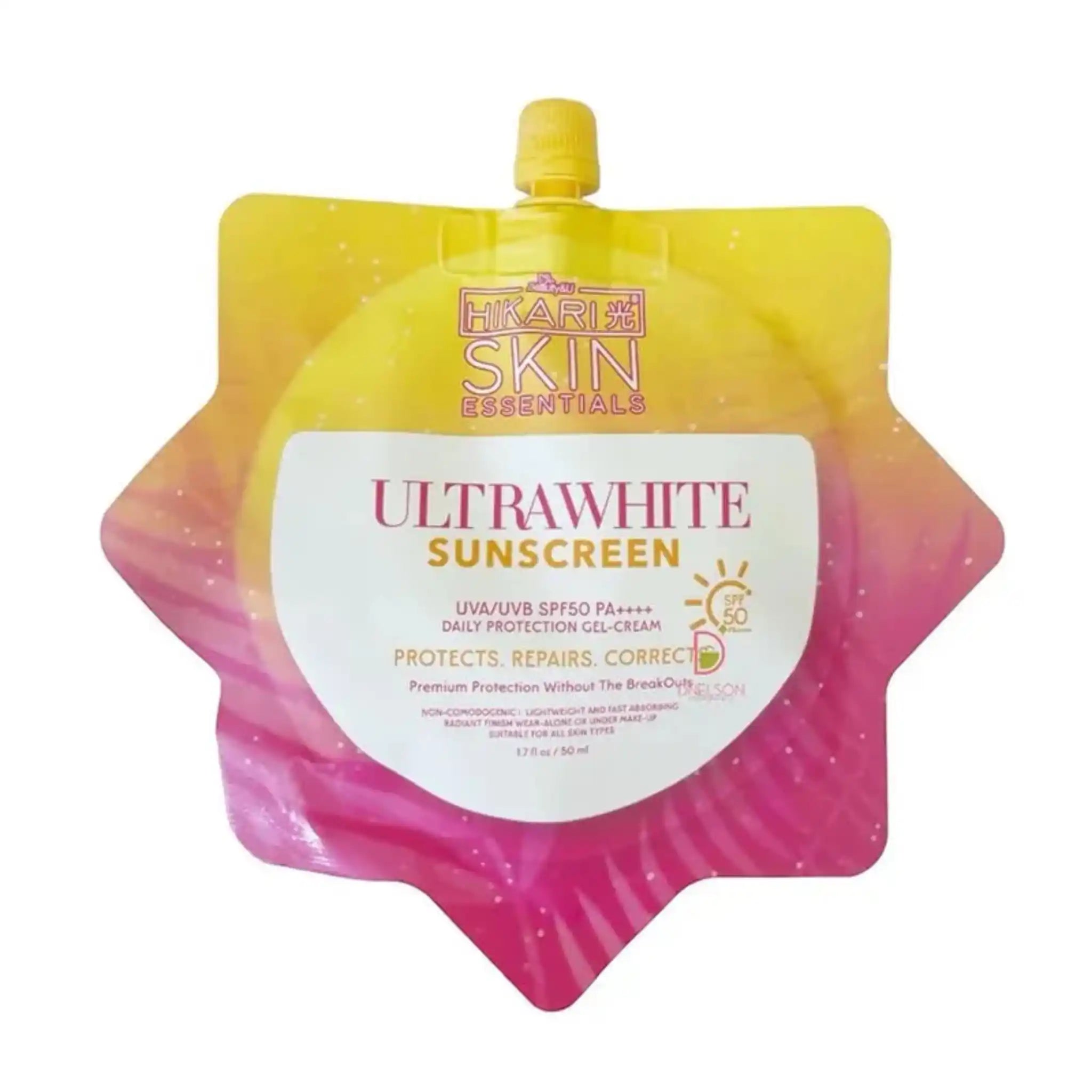 Beauty&U, Hikari Skin Essentials Ultrawhite Sunscreen Gel-Cream SPF50 PA++++ 50ml (Copy)