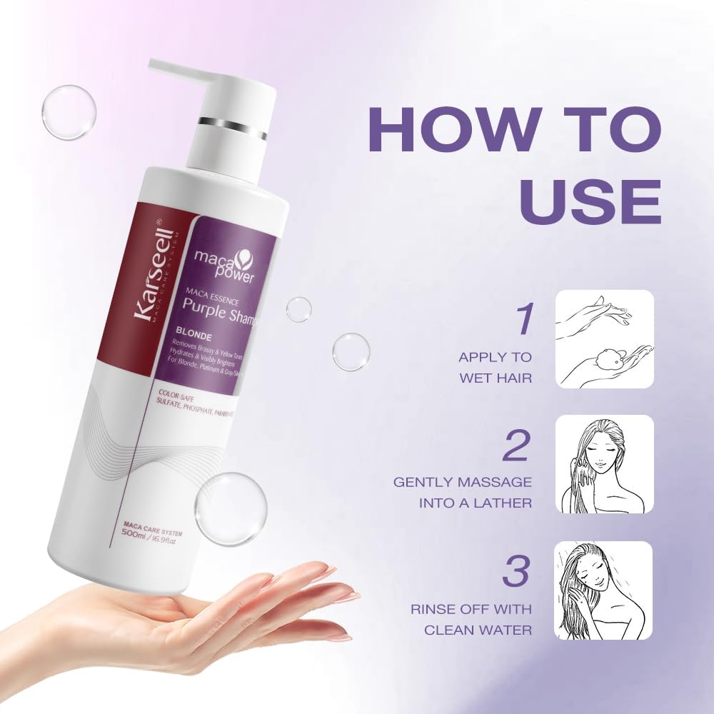 Karseel Purple Shampoo Blonde 500ml