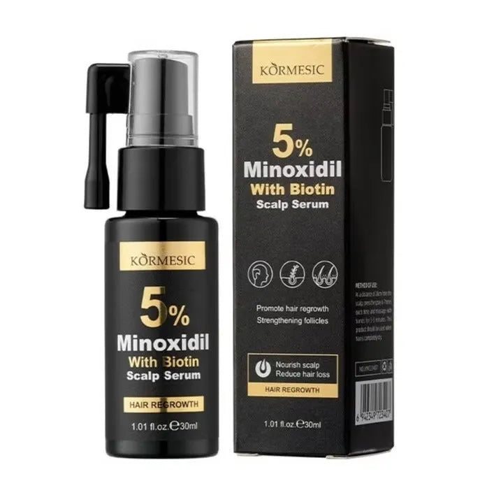 Kormesic, 5% Minoxodil with Biotin Scalp Serum 30ml