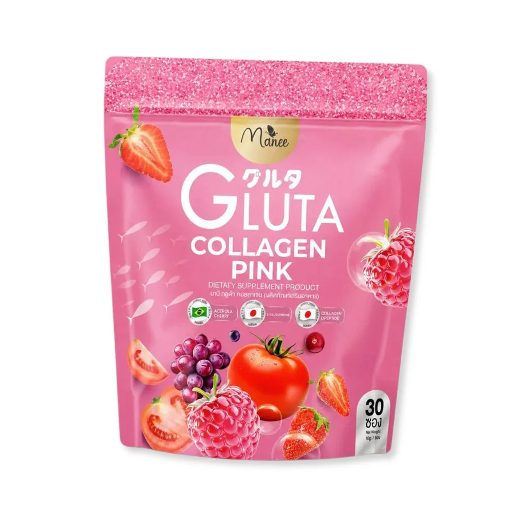 Manee, Gluta Collagen Pink 30 Sachets x 10g