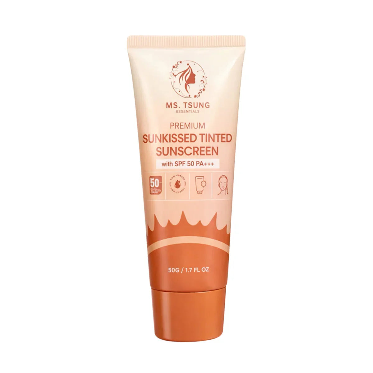 Ms. Tsung Sunkissed Tinted Sunscreen SPF50+ PA+++ 50g