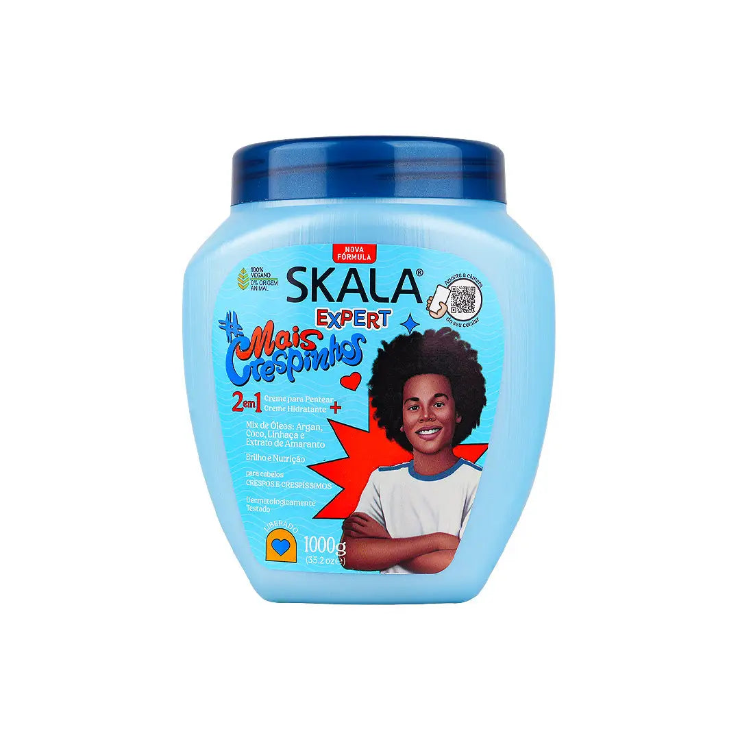 Skala Expert, Mais Crespinhos 2in1 Cream Hair Straightening+Moisturizing Cream 1000g
