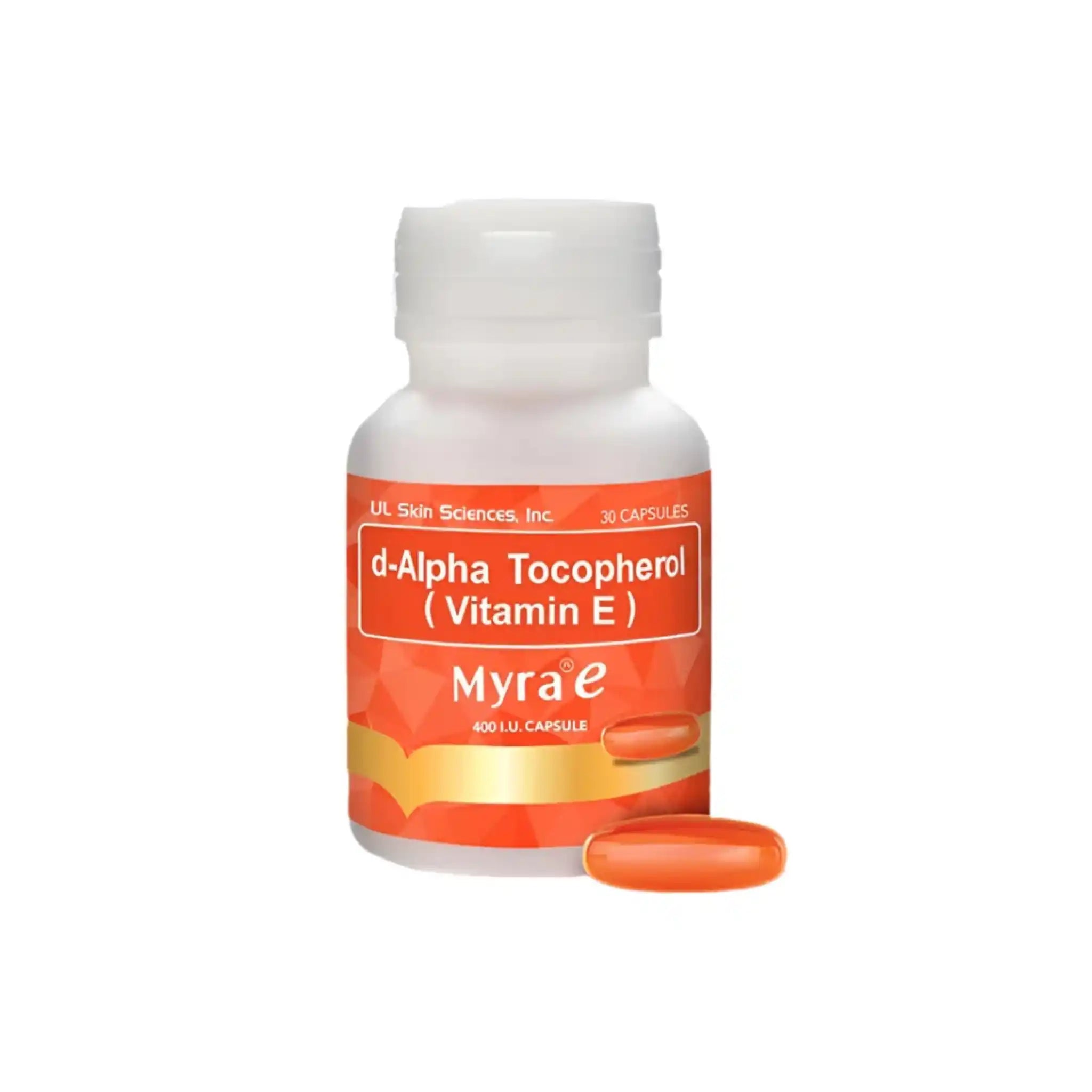 UL Skin Sciences Inc, Myra E 400 d-Alpha Tocopherol Vitamin E (30caps) (AASD)