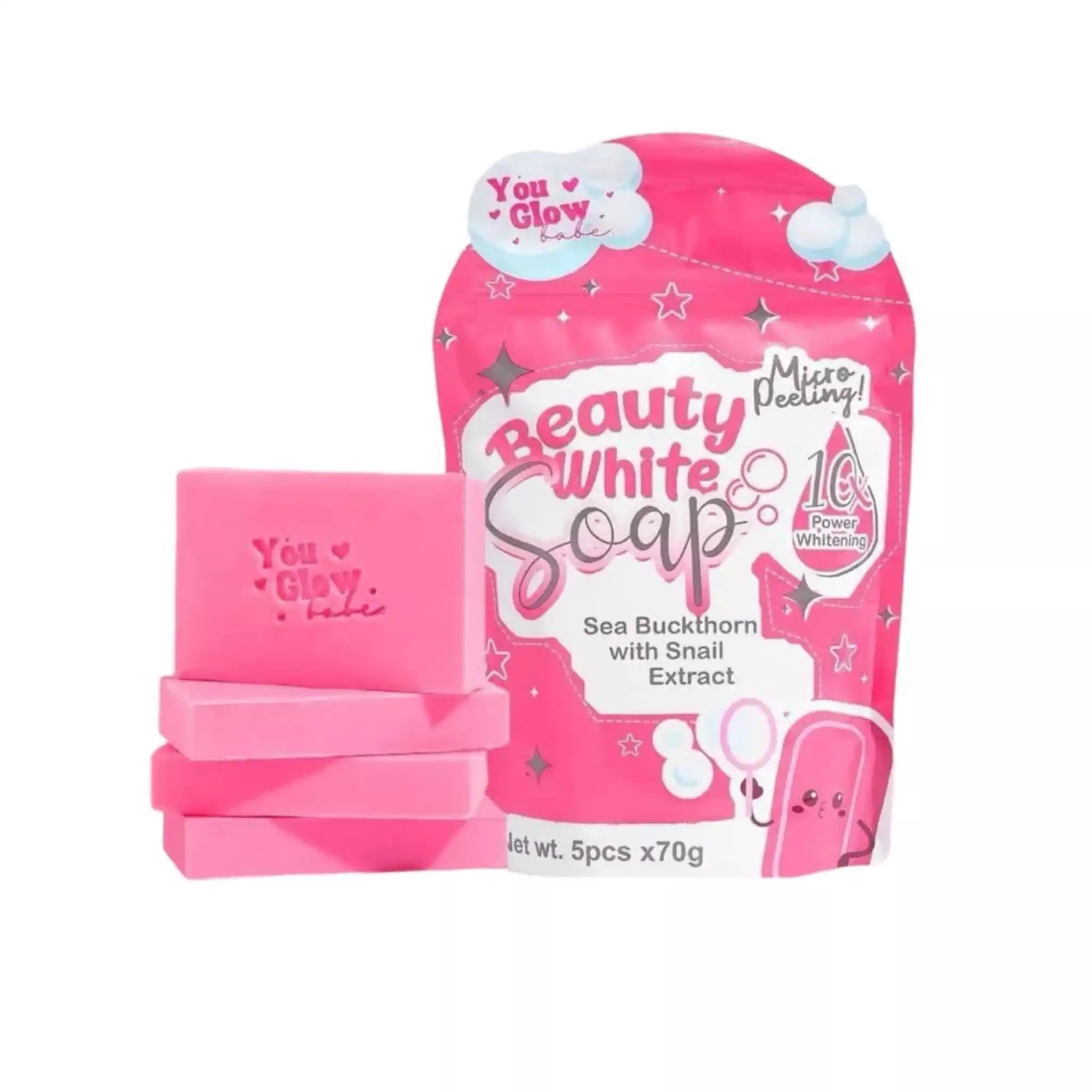You Glow Babe, Beauty White Soap 5 Bars x 70g (AASD)